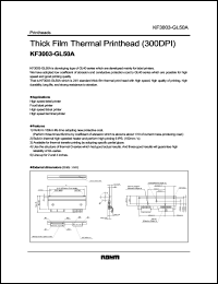 Click here to download KF3003-GL50A Datasheet