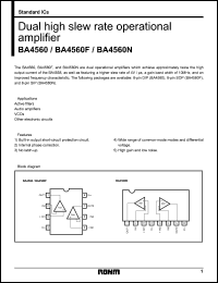 Click here to download BA4560N Datasheet