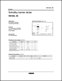 Click here to download RB160L?60 Datasheet