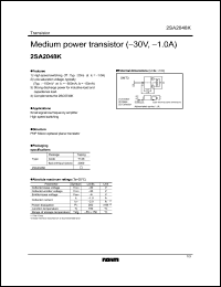 Click here to download 2SA2048K Datasheet