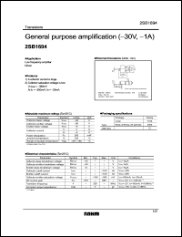 Click here to download 2SB1694 Datasheet