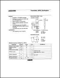 Click here to download 2SD2399 Datasheet