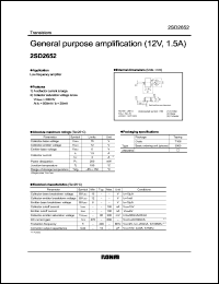 Click here to download 2SD2652 Datasheet