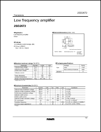 Click here to download 2SD2672 Datasheet