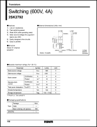 Click here to download 2SK2792 Datasheet