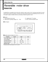 Click here to download BA6418 Datasheet