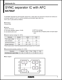 Click here to download BA7062 Datasheet
