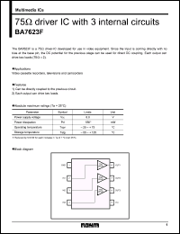 Click here to download BA7623 Datasheet