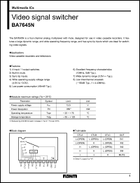 Click here to download BA7645 Datasheet