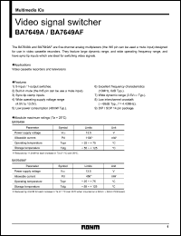 Click here to download BA7649 Datasheet
