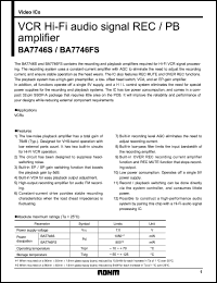 Click here to download BA7746 Datasheet