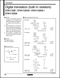 Click here to download DTA113ZUA Datasheet