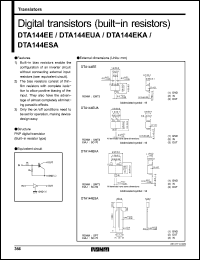 Click here to download DTA144ES Datasheet