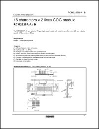 Click here to download RCM2228R-B Datasheet