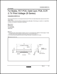 Click here to download KA2003-BE51A Datasheet