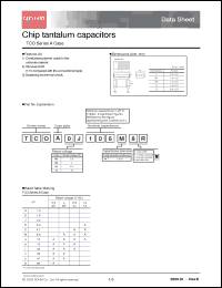 Click here to download TCOA1A156M8R Datasheet