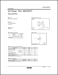 Click here to download RSU002P03 Datasheet