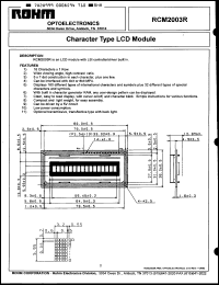 Click here to download RCM2003R Datasheet