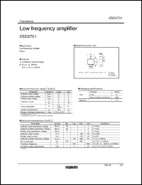 Click here to download 2SD2701 Datasheet