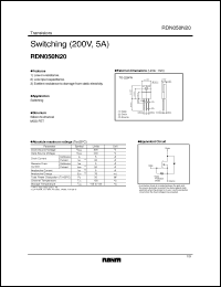 Click here to download RDN050N20 Datasheet