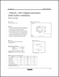 Click here to download DTA114YUB Datasheet
