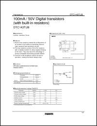 Click here to download DTC143TUB Datasheet
