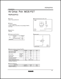 Click here to download RSR025P03 Datasheet