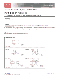 Click here to download DTA114EE_09 Datasheet