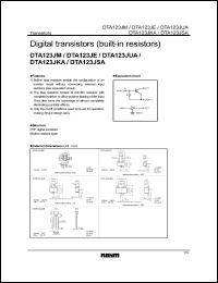 Click here to download DTA123JM Datasheet