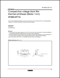 Click here to download KF2002-GF71A Datasheet