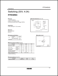 Click here to download RTR040N03 Datasheet