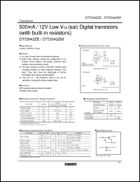 Click here to download DTD543ZM Datasheet