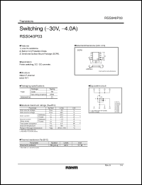 Click here to download RSS040P03 Datasheet