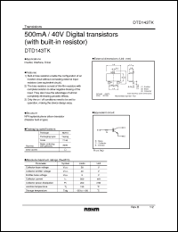 Click here to download DTD143TK_1 Datasheet