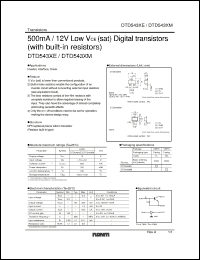 Click here to download DTD543XE Datasheet