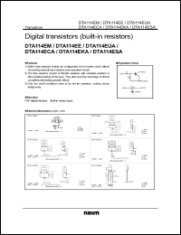 Click here to download DTA114ECA Datasheet