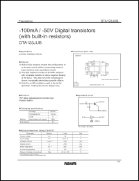 Click here to download DTA123JUB Datasheet