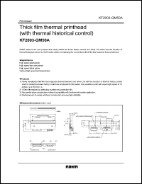 Click here to download KF2003-GM50A Datasheet