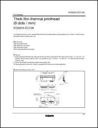 Click here to download KD2003-DC10A Datasheet