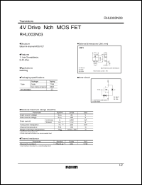 Click here to download RHU003N03 Datasheet