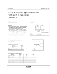 Click here to download DTA143TUB Datasheet