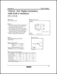 Click here to download DTC114TUB Datasheet