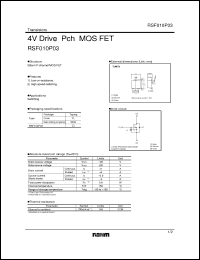 Click here to download RSF010P03 Datasheet