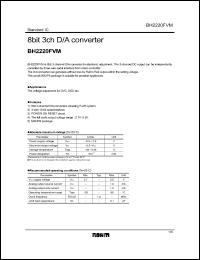 Click here to download BH2220FVM Datasheet