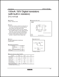 Click here to download DTC114YUB Datasheet