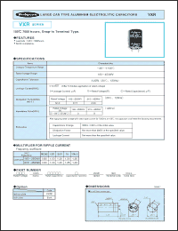 Click here to download 160VXR560M22X40 Datasheet