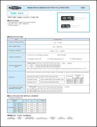 Click here to download 100YXH330M125X40 Datasheet
