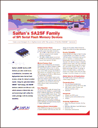 Click here to download SA25F020 Datasheet