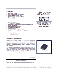 Click here to download SA25C512LEMNX Datasheet