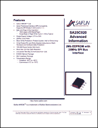 Click here to download SA25C020LENFX Datasheet
